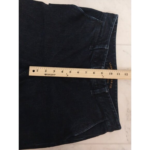 Lauren Jeans Co Ralph Lauren Dark Wash Flare Denim Jeans sz 6 - Picture 12 of 13